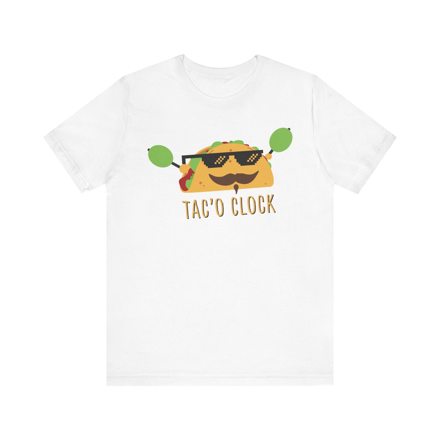 TACO O'CLOCK. Unisex Jersey Short Sleeve Tee