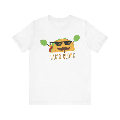 TACO O'CLOCK. Unisex Jersey Short Sleeve Tee