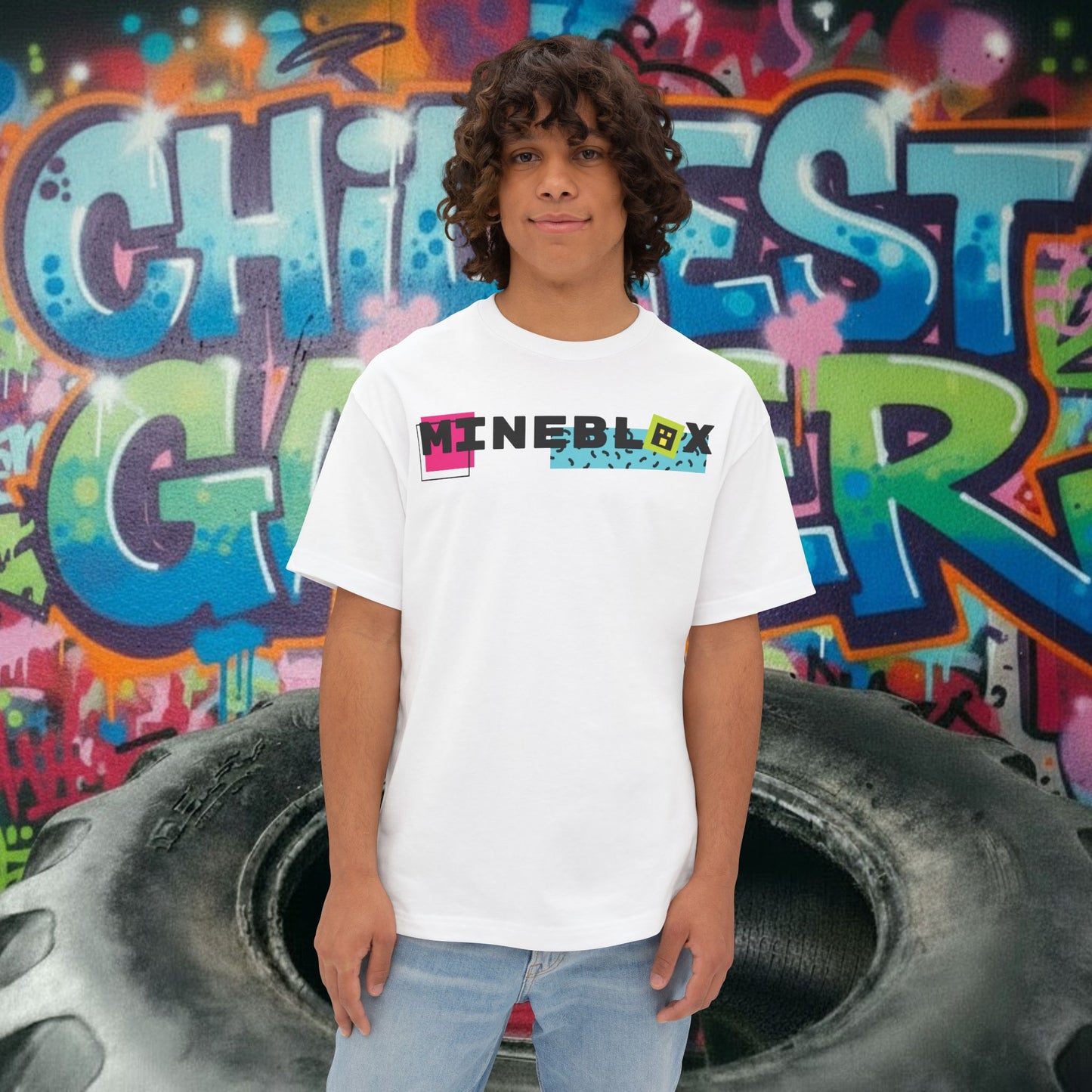MINEBLOX. Unisex Oversized Boxy Tee