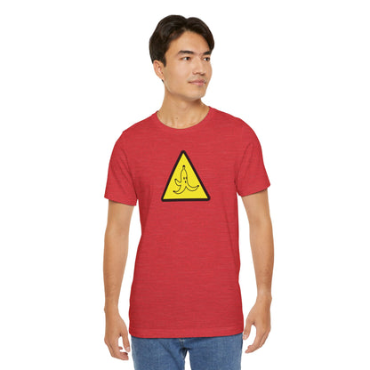 CAUTION BANANA. Unisex Jersey Short Sleeve Tee