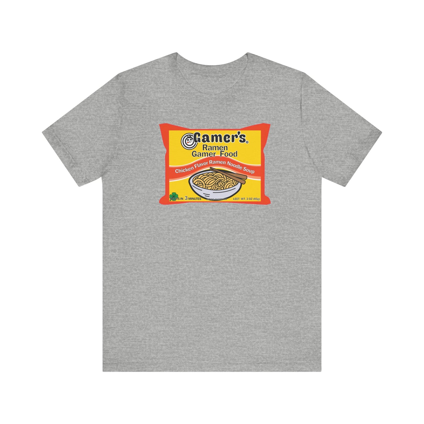 RAMEN GAMER FOOD. Unisex Jersey Short Sleeve Tee