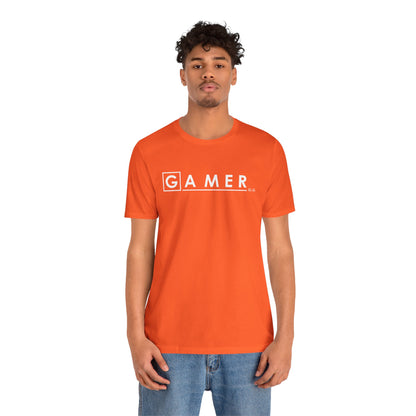 DR. GAMER IS IN THE HOUSE. Unisex Jersey Short Sleeve Tee