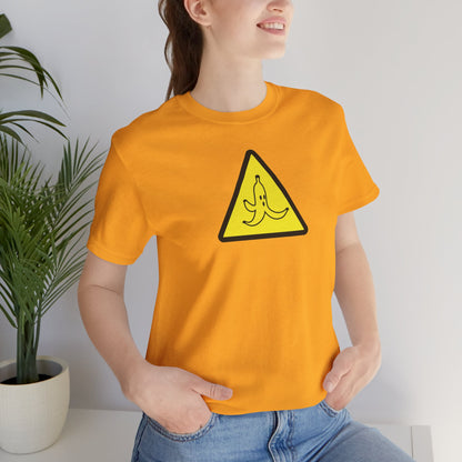 CAUTION BANANA. Unisex Jersey Short Sleeve Tee