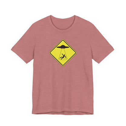 CAUTION UFO! Unisex Jersey Short Sleeve Tee