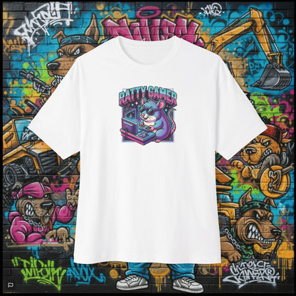 RATTY GAMER. Unisex Oversized Boxy Tee