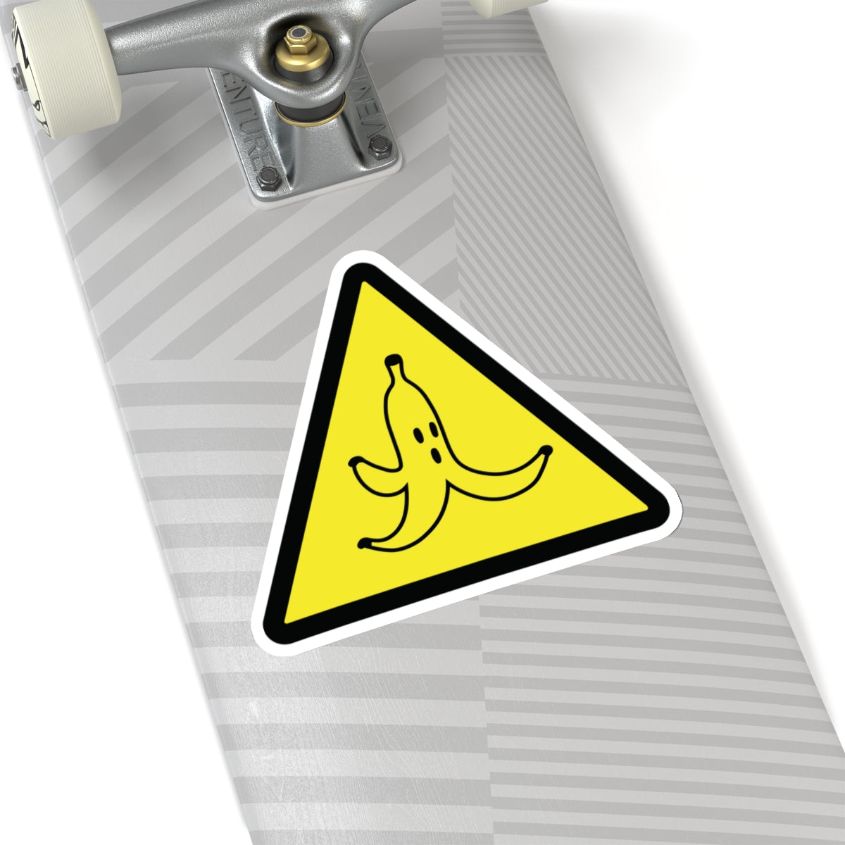 CAUTION BANANA PEEL. Kiss-Cut Stickers