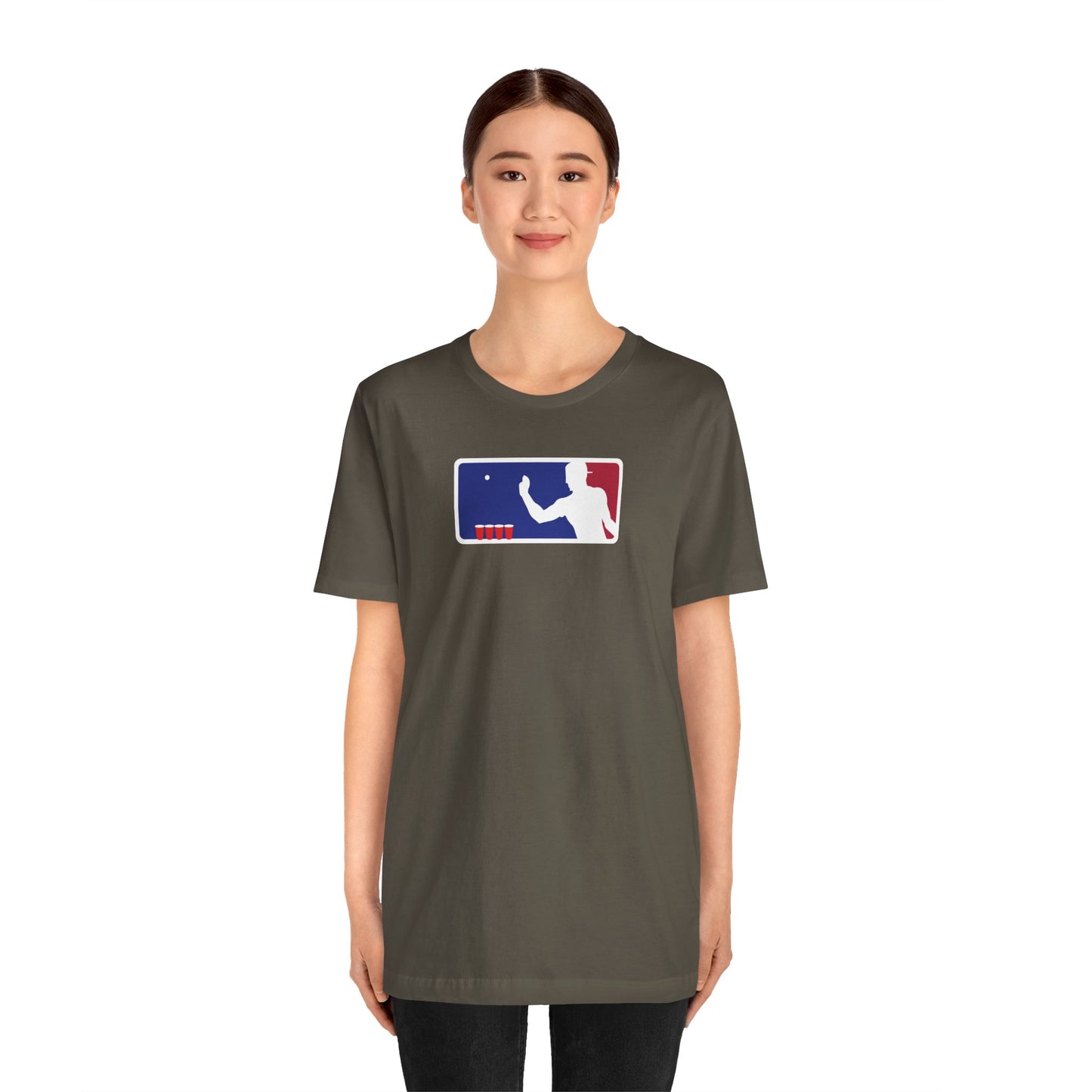 MAJOR LEAGUE PONGER. Unisex Jersey Short Sleeve Tee