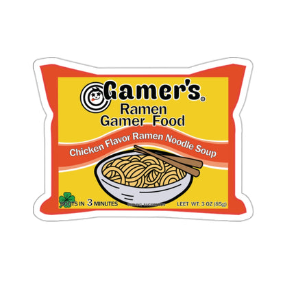 RAMEN GAMER FOOD. Kiss-Cut Stickers