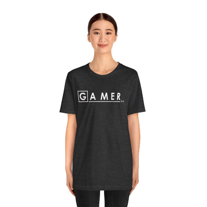 DR. GAMER IS IN THE HOUSE. Unisex Jersey Short Sleeve Tee