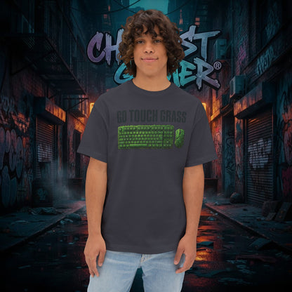 GO TOUCH GRASS. Unisex Oversized Boxy Tee