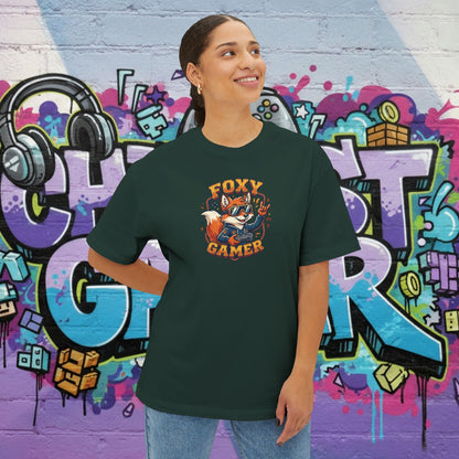 FOXY GAMER. Unisex Oversized Boxy Tee