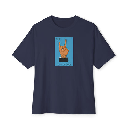 LOS CUERNOS (THE HORNS) Unisex Oversized Boxy Tee