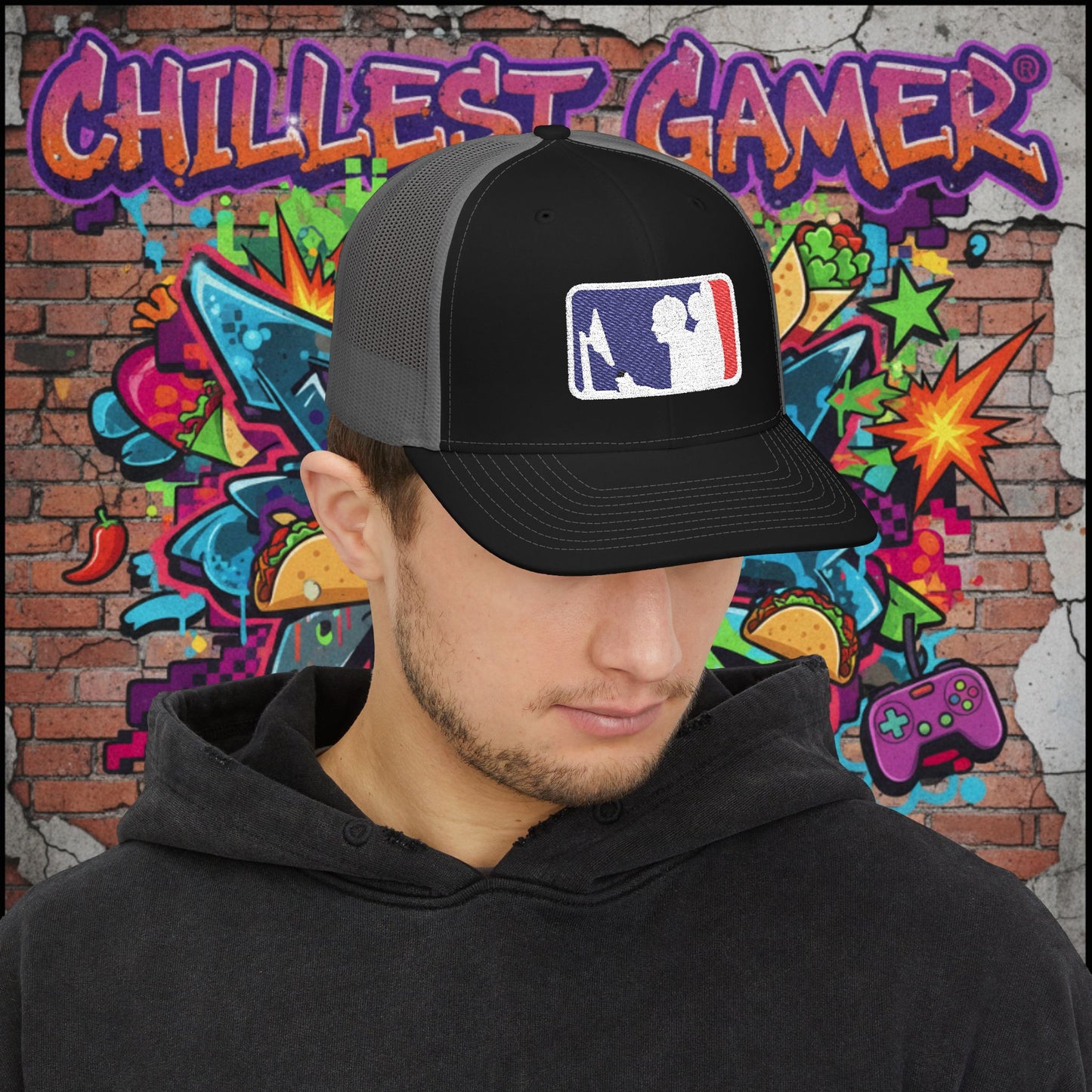 MAJOR LEAGUE GAMER (CONSOLE). Snapback Trucker Cap (Embroidery)