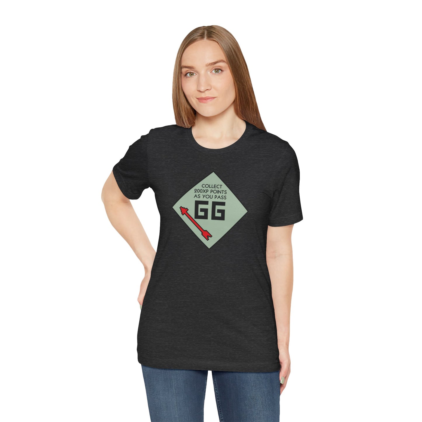 GG PASS GO COLLECT 200XP. Unisex Jersey Short Sleeve Tee