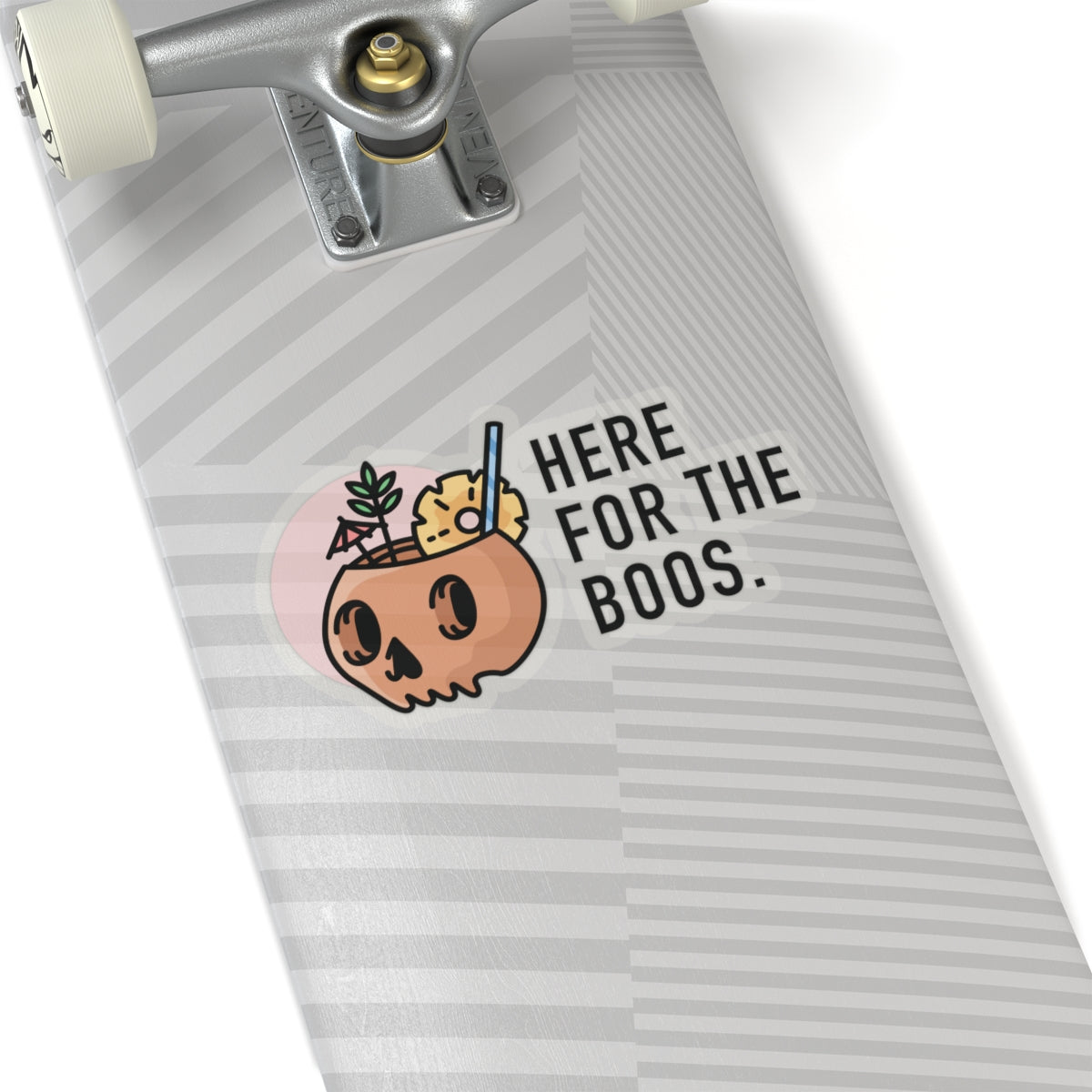 HERE FOR THE BOOS. Kiss-Cut Stickers