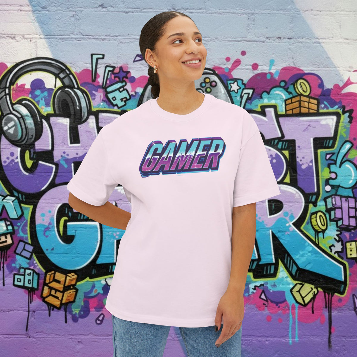 GAMER. Unisex Oversized Boxy Tee