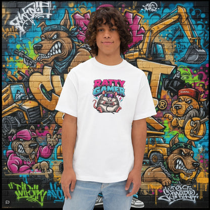 RATTY GAMER. Unisex Oversized Boxy Tee