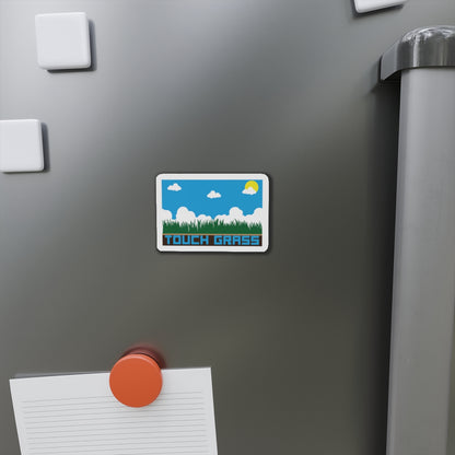 TOUCH GRASS. Die-Cut Magnets