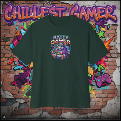 RATTY GAMER. Unisex Oversized Boxy Tee