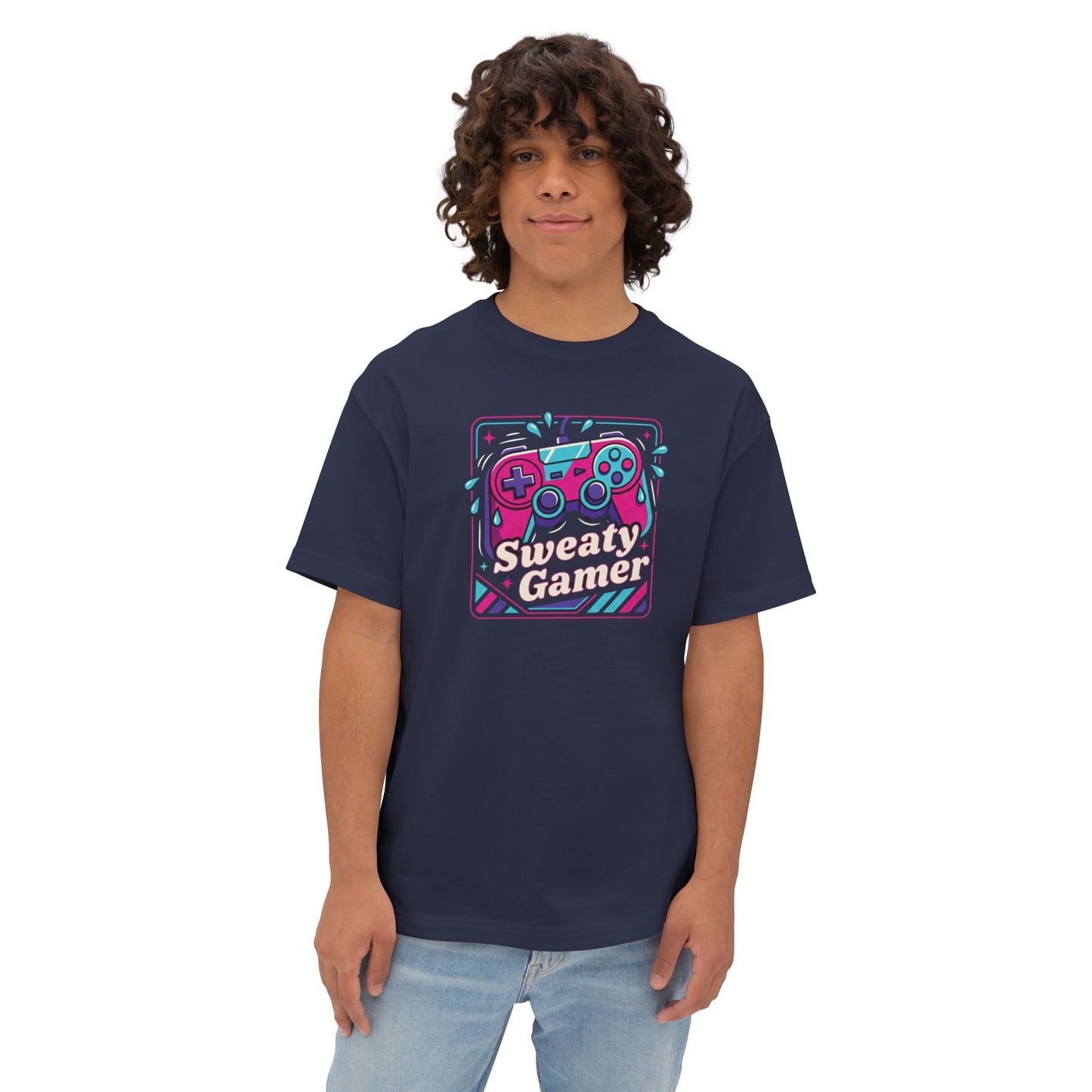 SWEATY GAMER. Unisex Oversized Boxy Tee