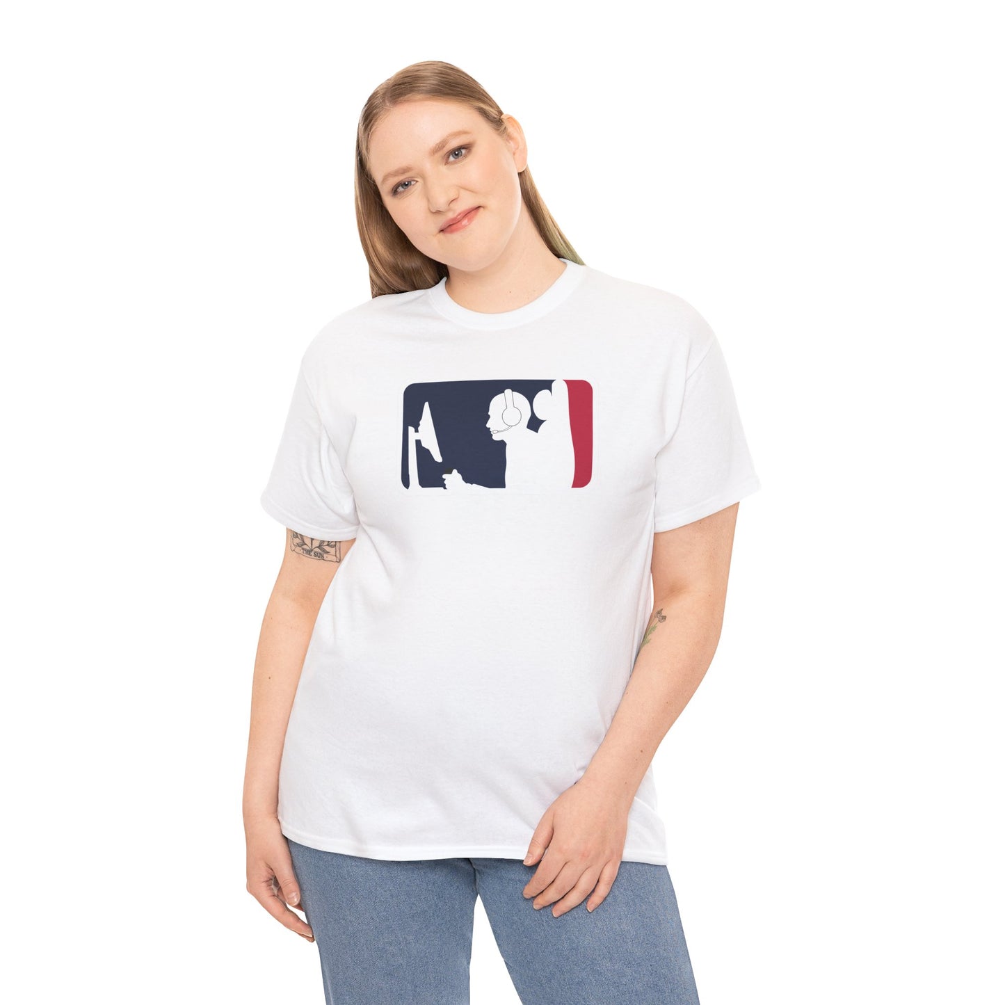 MAJOR LEAGUE GAMER (CONSOLE). Unisex Heavy Cotton Tee