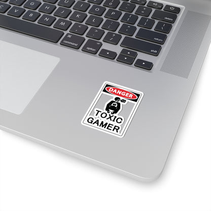 TOXIC GAMER !@#$. Kiss-Cut Stickers