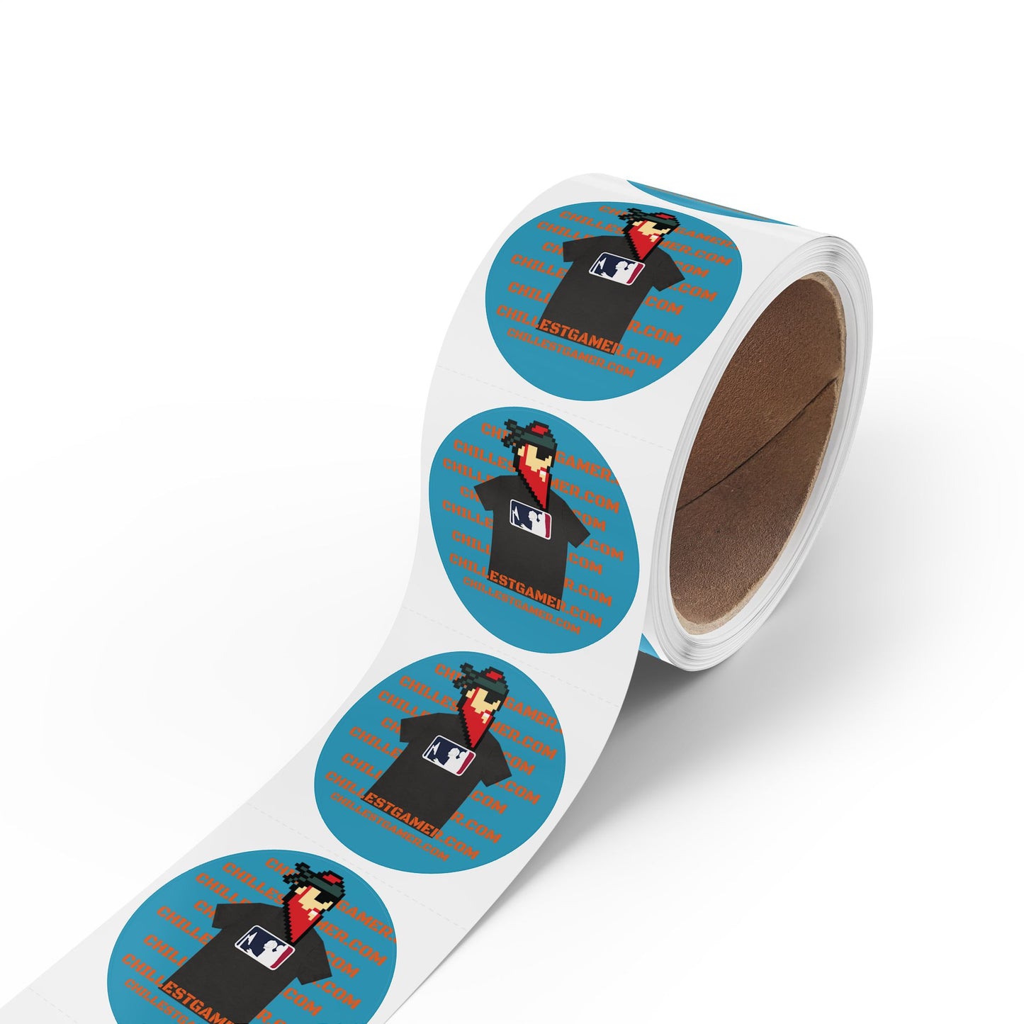 CHILLEST GAMER PROMO. Round Sticker Label Rolls