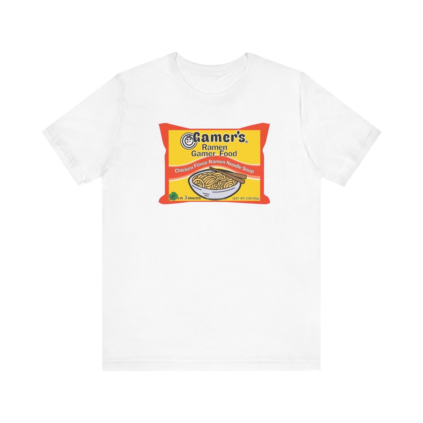 RAMEN GAMER FOOD. Unisex Jersey Short Sleeve Tee