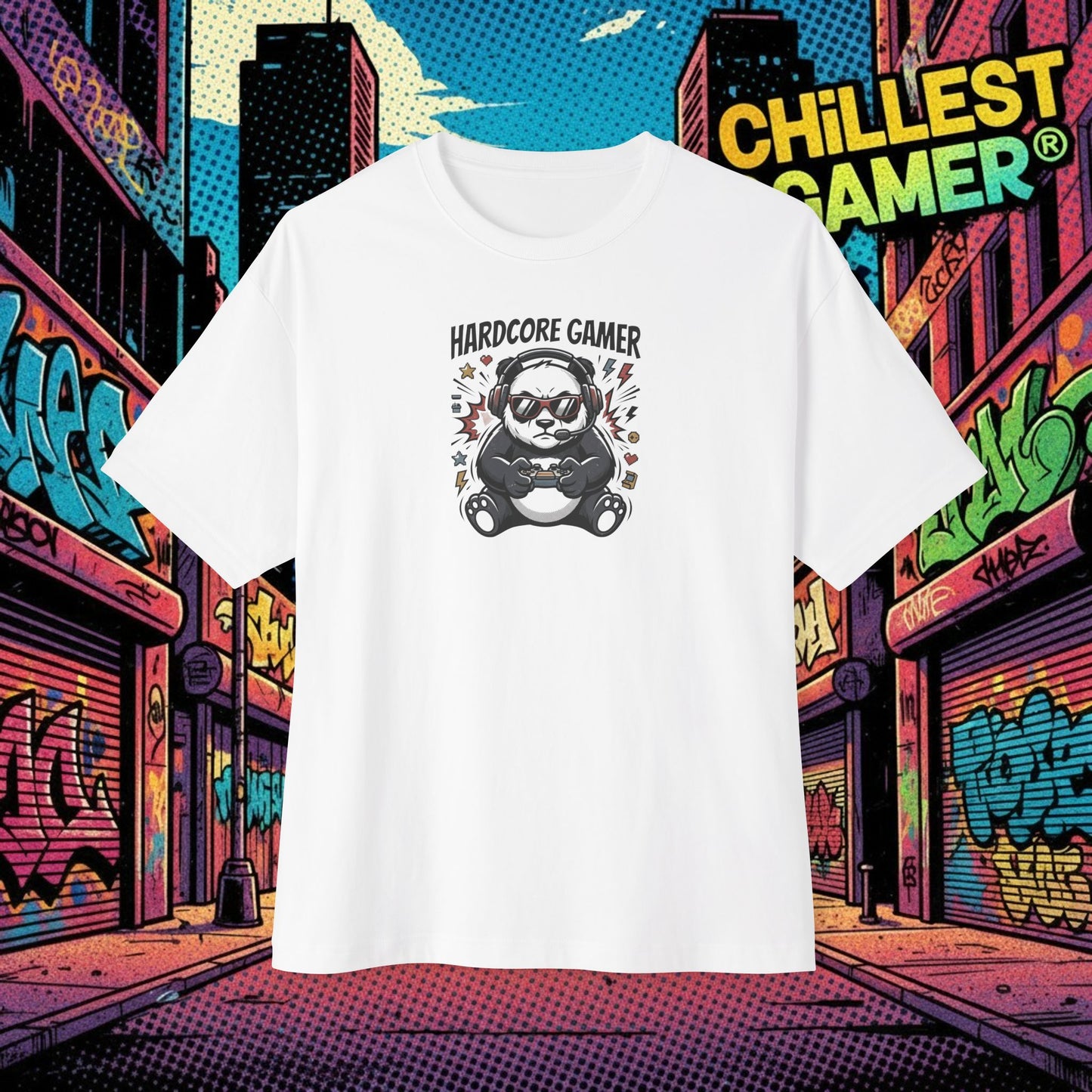 HARDCORE GAMER. Unisex Oversized Boxy Tee