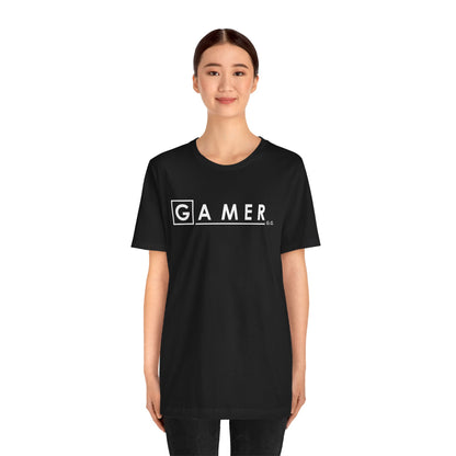 DR. GAMER IS IN THE HOUSE. Unisex Jersey Short Sleeve Tee