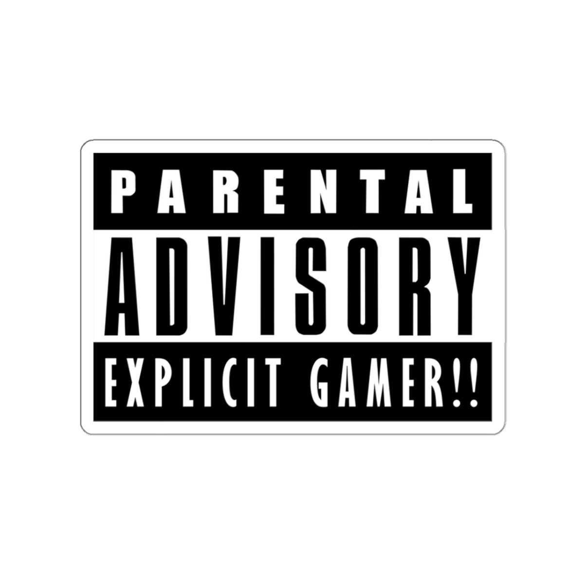 EXPLICIT GAMER!! Kiss-Cut Stickers