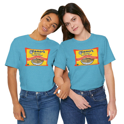 RAMEN GAMER FOOD. Unisex Jersey Short Sleeve Tee