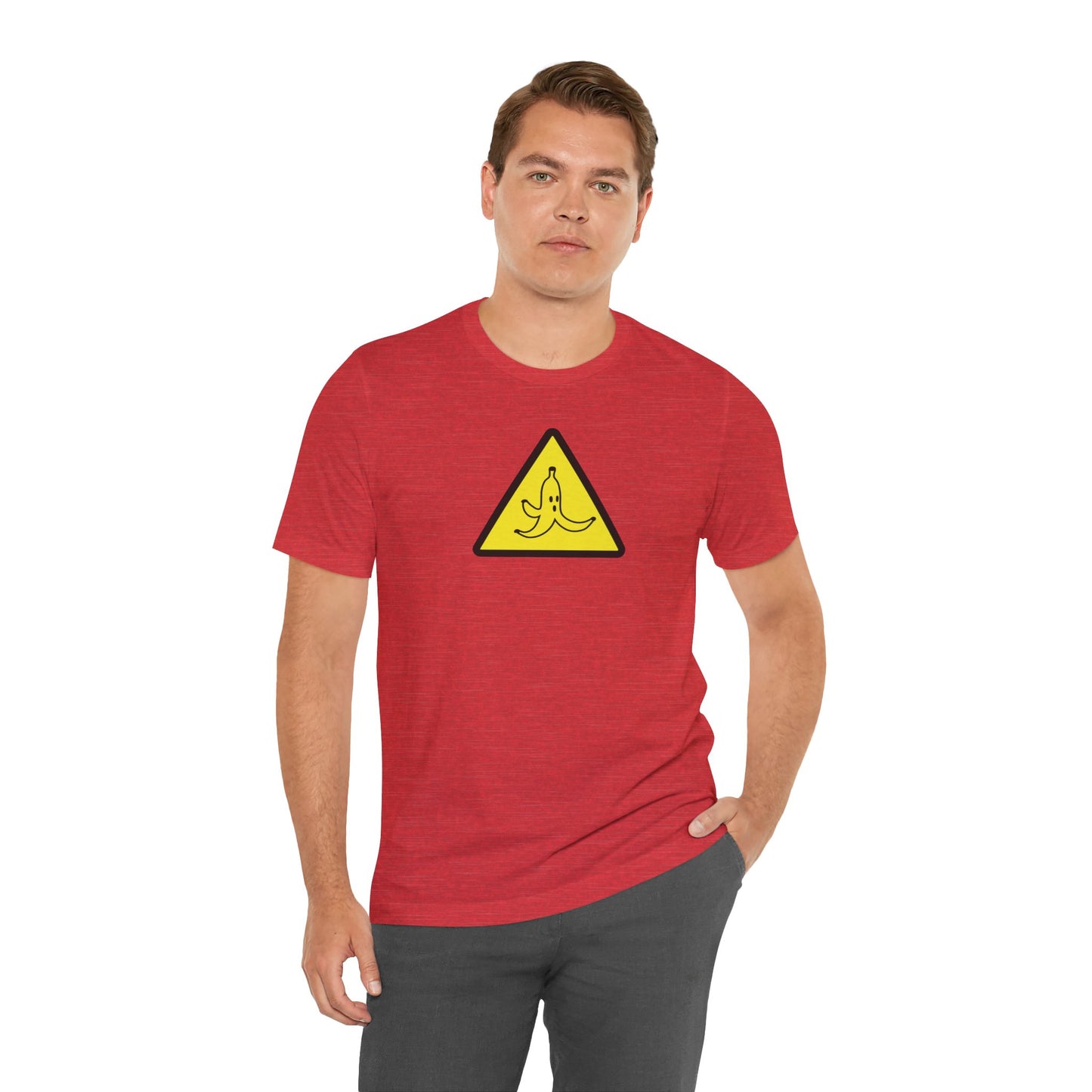 CAUTION BANANA. Unisex Jersey Short Sleeve Tee