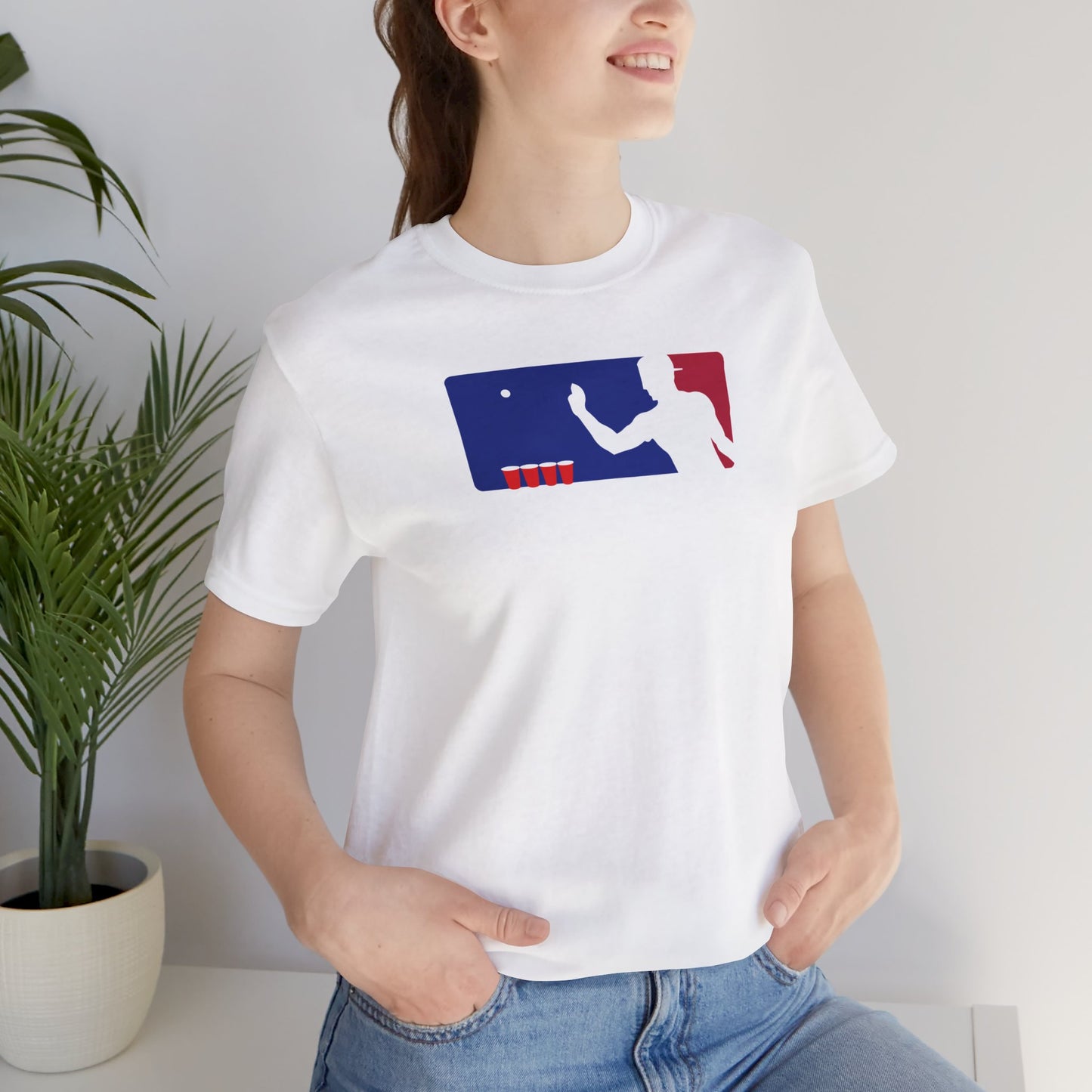 MAJOR LEAGUE PONGER. Unisex Jersey Short Sleeve Tee