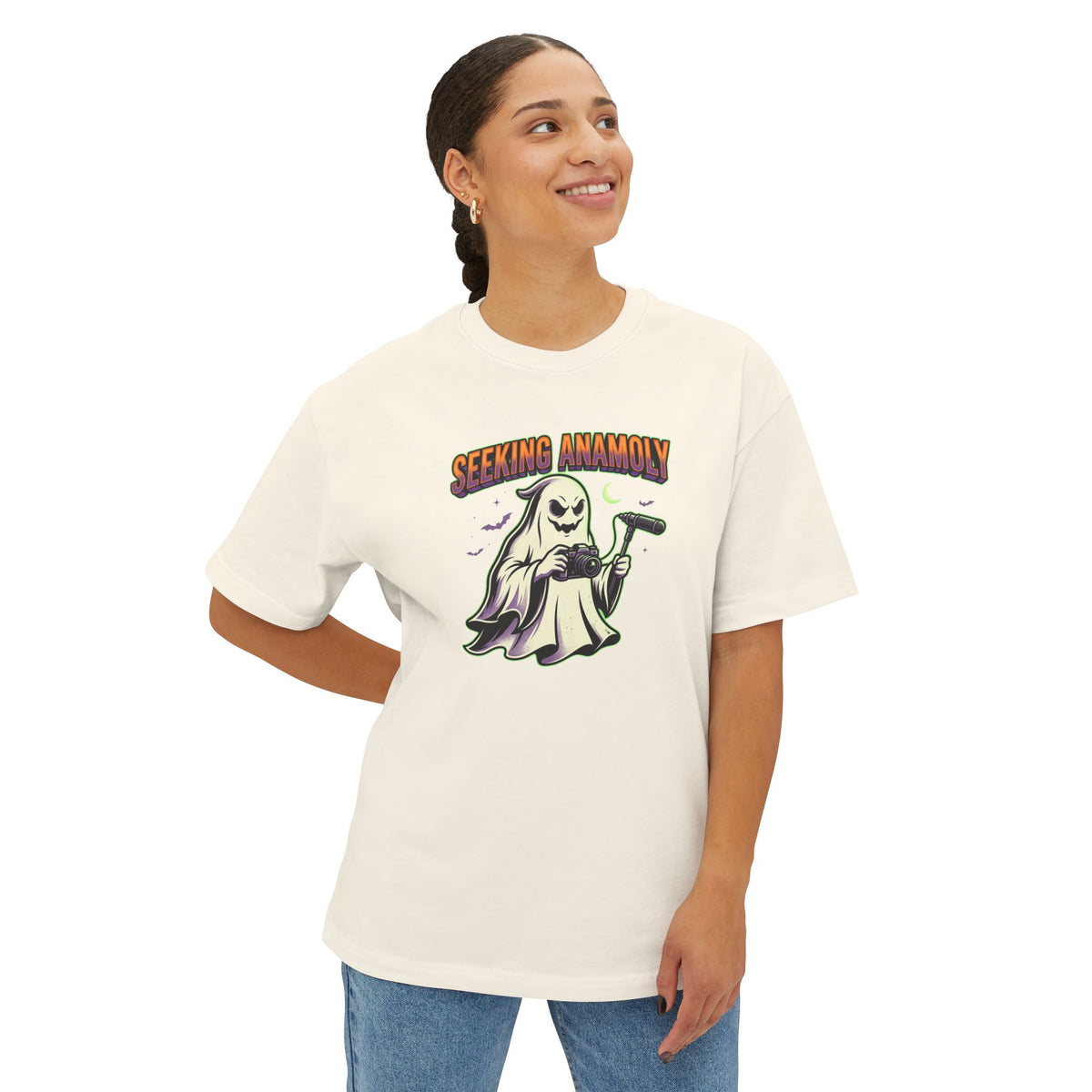 SEEKING ANAMOLY. Unisex Oversized Boxy Tee