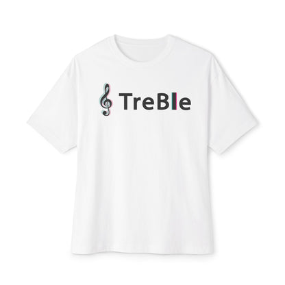TREBLE TOCK. Unisex Oversized Boxy Tee