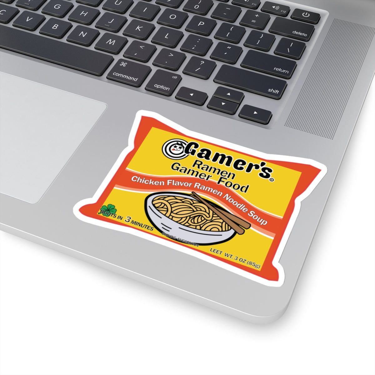 RAMEN GAMER FOOD. Kiss-Cut Stickers