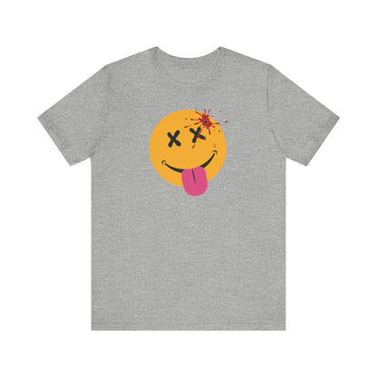 NOT SO HAPPY FACE. Unisex Jersey Short Sleeve Tee