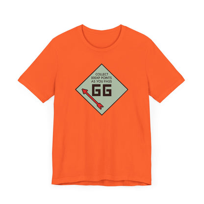 GG PASS GO COLLECT 200XP. Unisex Jersey Short Sleeve Tee