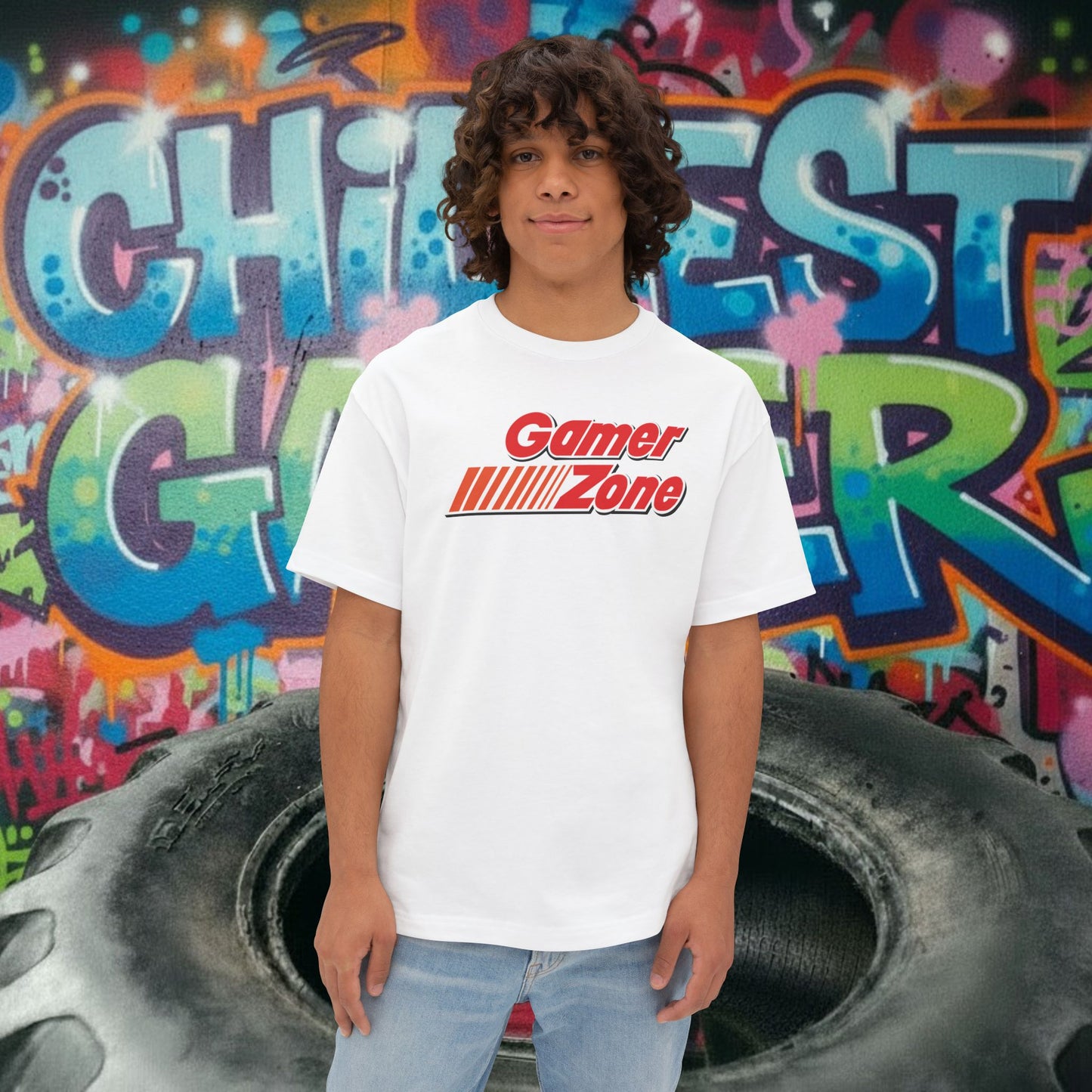 GAMER ZONE. Unisex Oversized Boxy Tee