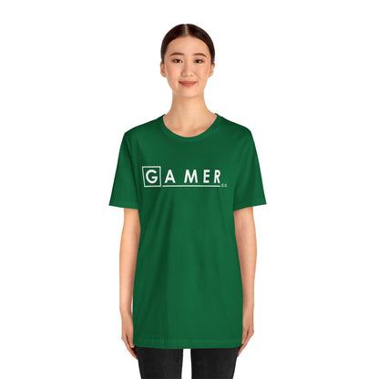 DR. GAMER IS IN THE HOUSE. Unisex Jersey Short Sleeve Tee