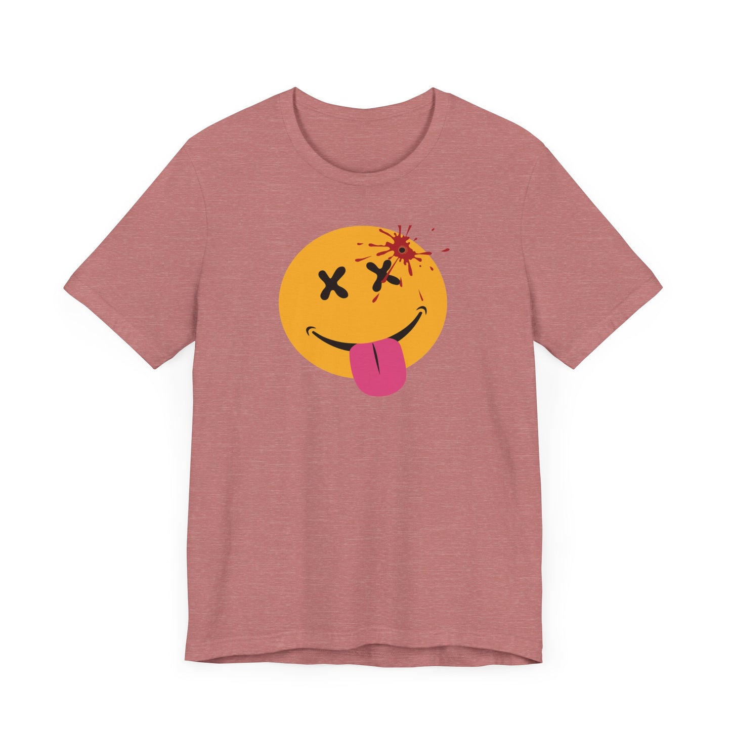 NOT SO HAPPY FACE. Unisex Jersey Short Sleeve Tee