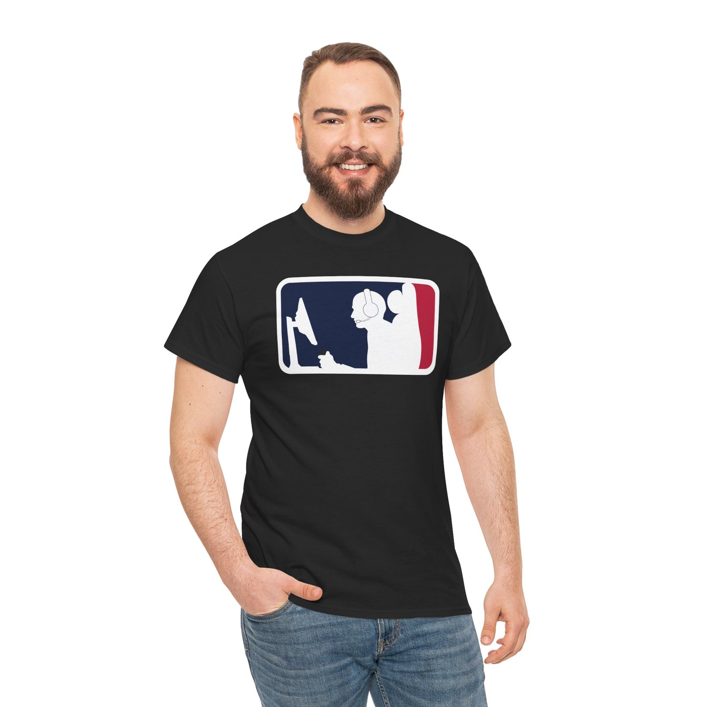 MAJOR LEAGUE GAMER (CONSOLE). Unisex Heavy Cotton Tee