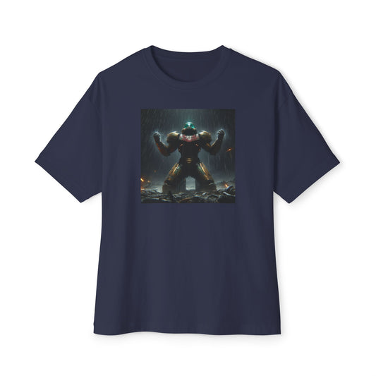 DEAD PLANET (AI generated). Unisex Oversized Boxy Tee