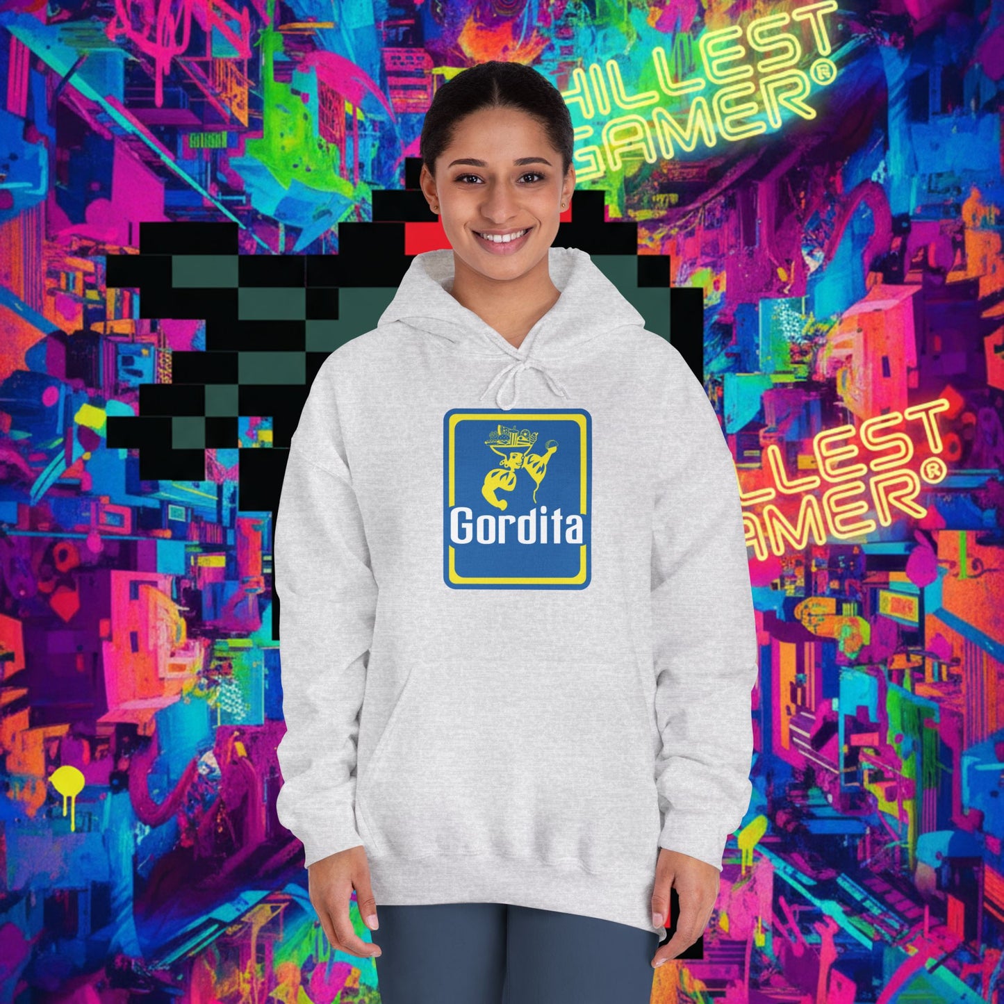 GORDITA. Unisex DryBlend® Hooded Sweatshirt