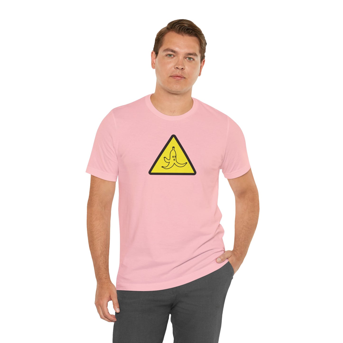 CAUTION BANANA. Unisex Jersey Short Sleeve Tee