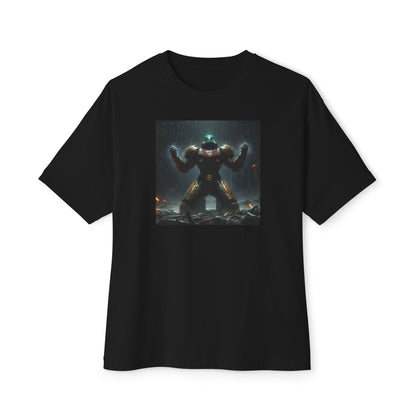 DEAD PLANET (AI generated). Unisex Oversized Boxy Tee