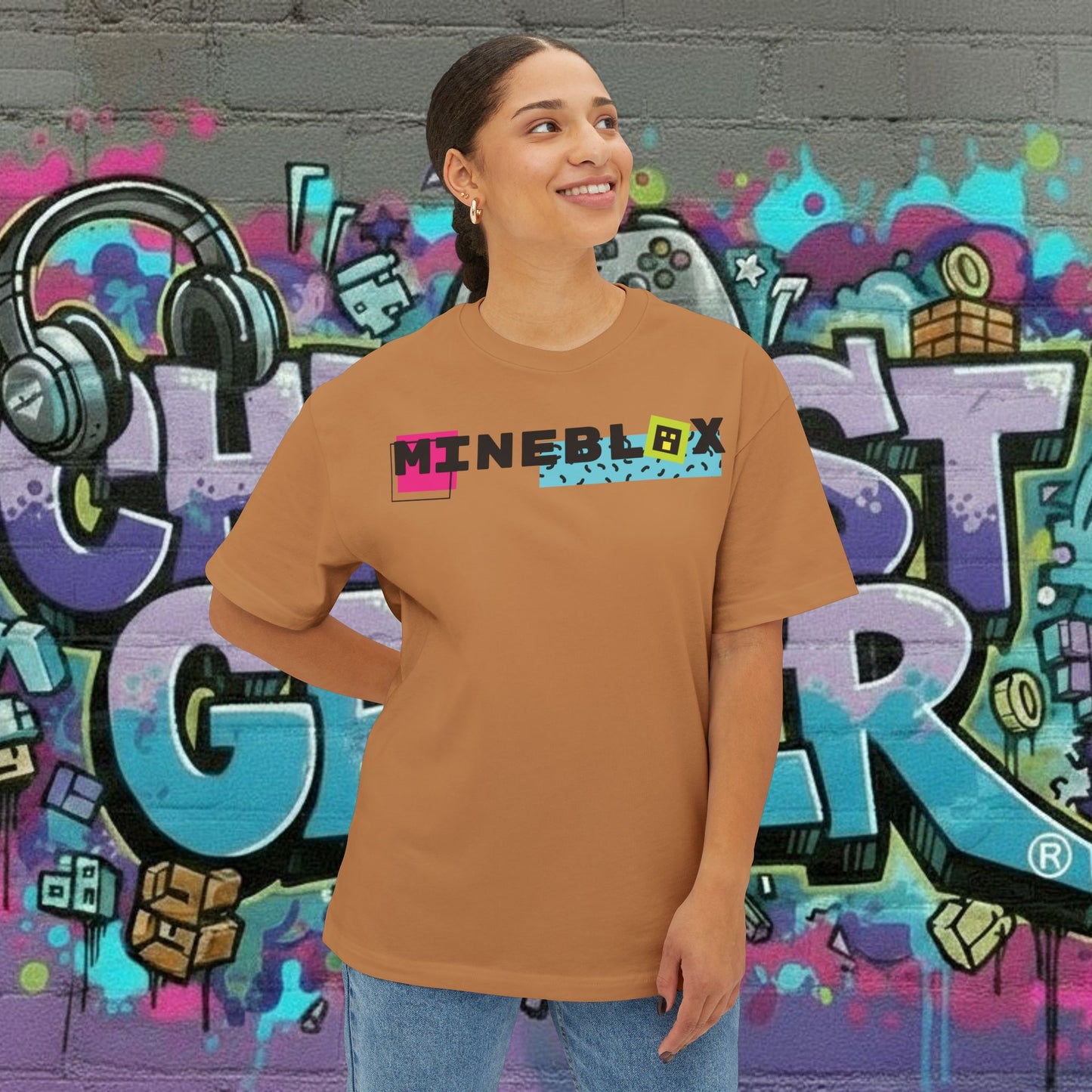 MINEBLOX. Unisex Oversized Boxy Tee