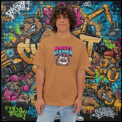 RATTY GAMER. Unisex Oversized Boxy Tee