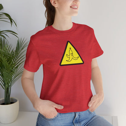 CAUTION BANANA. Unisex Jersey Short Sleeve Tee